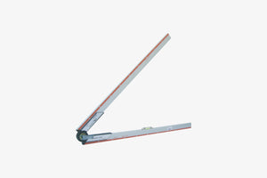 Escuadra de plomo plegable 45/90º para facilitar al máximo la medición y determinación del ángulo donde se quiere colocar la baldosa.
